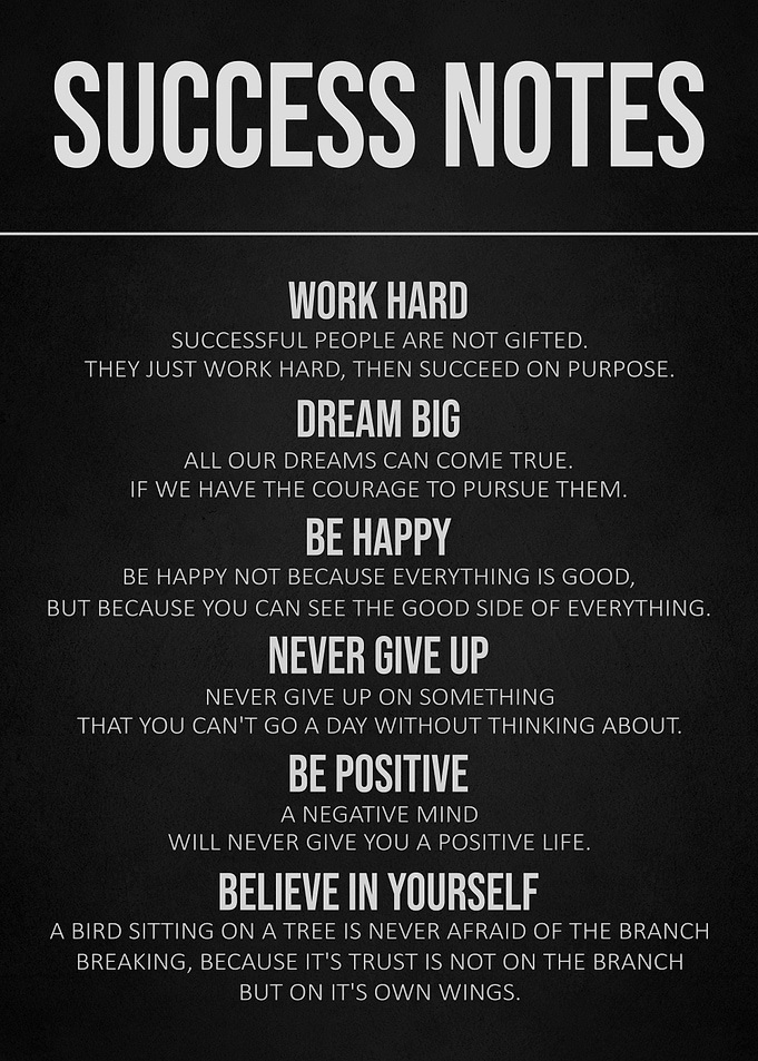success notes