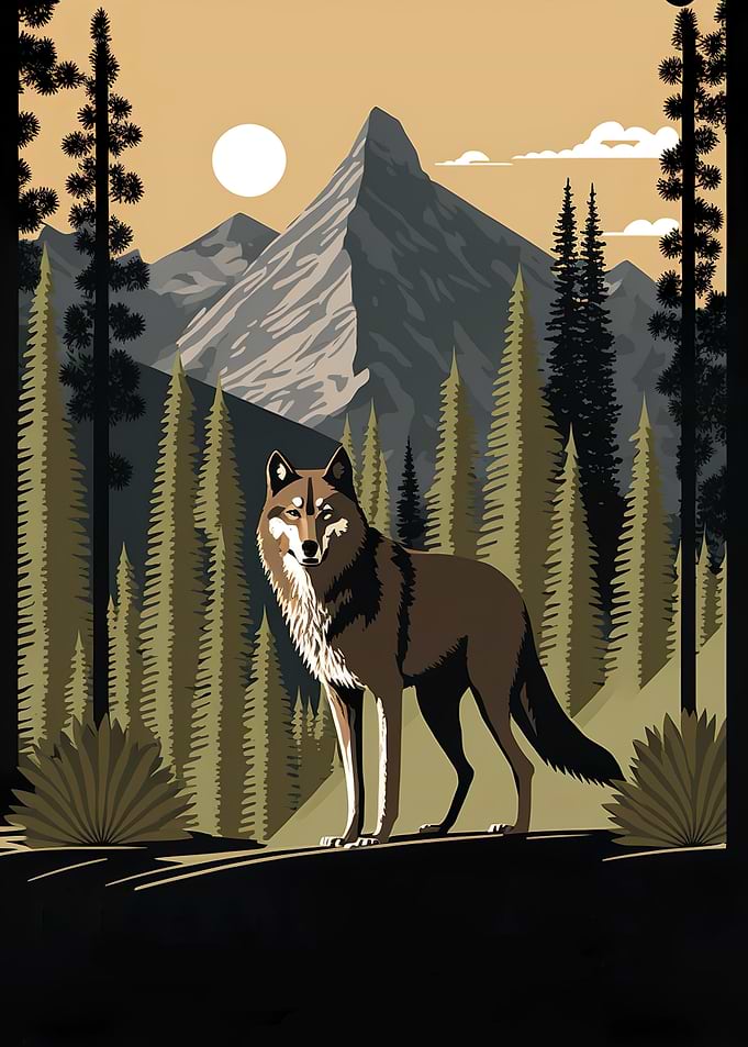 Vintage Wolf