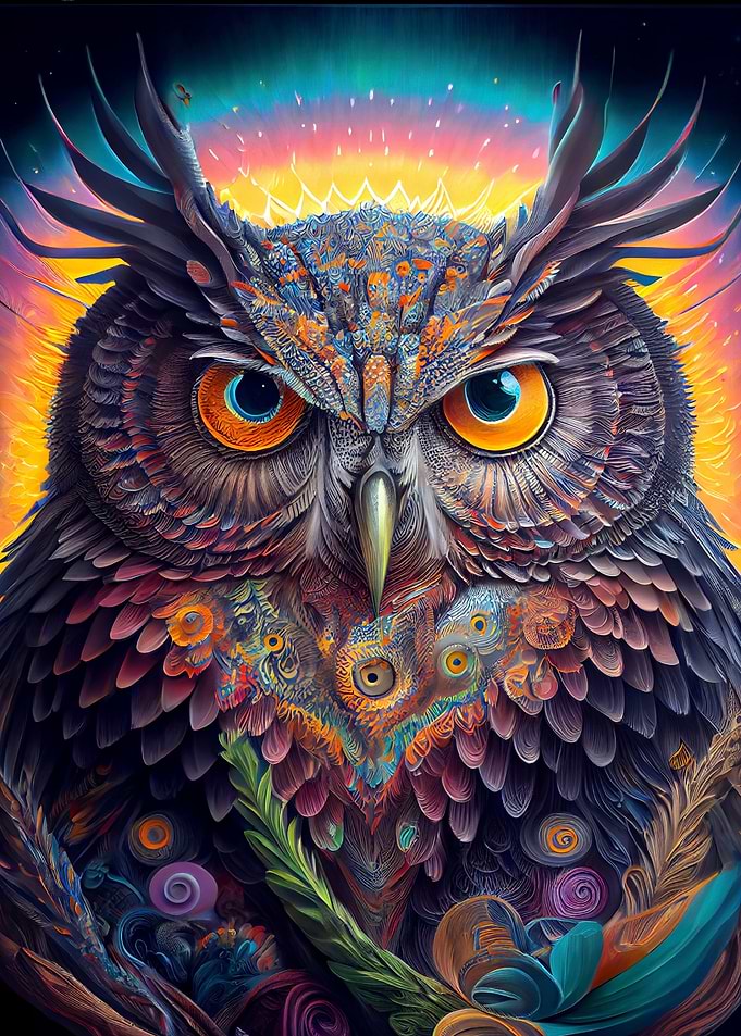 abstract owl