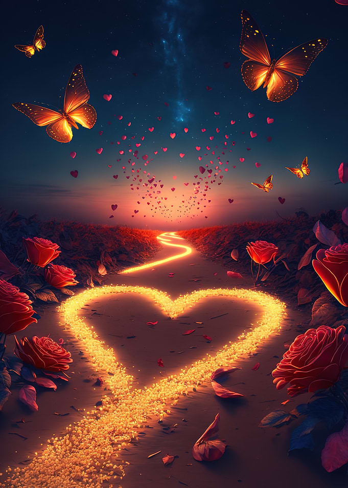 Heart on the beach
