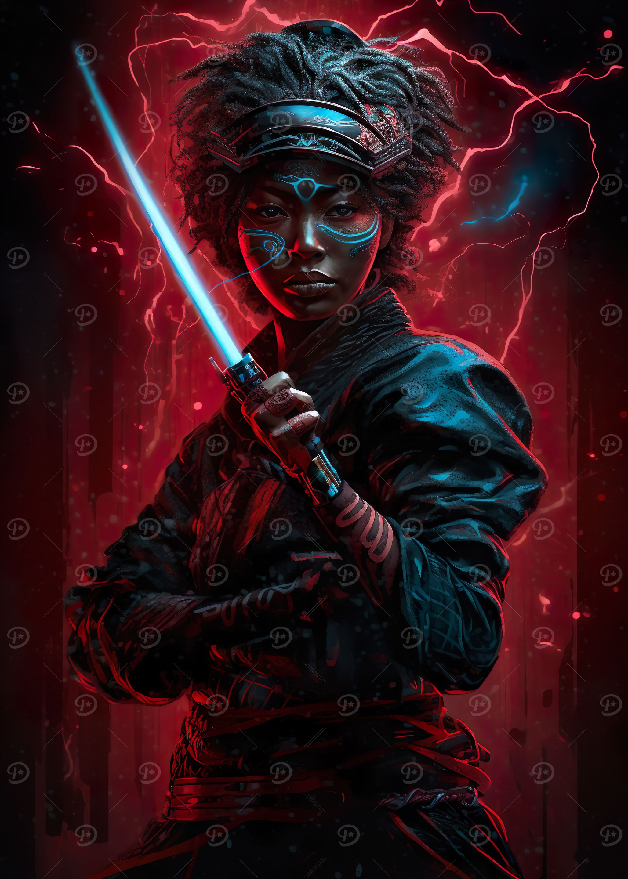 Ninja samurai girl