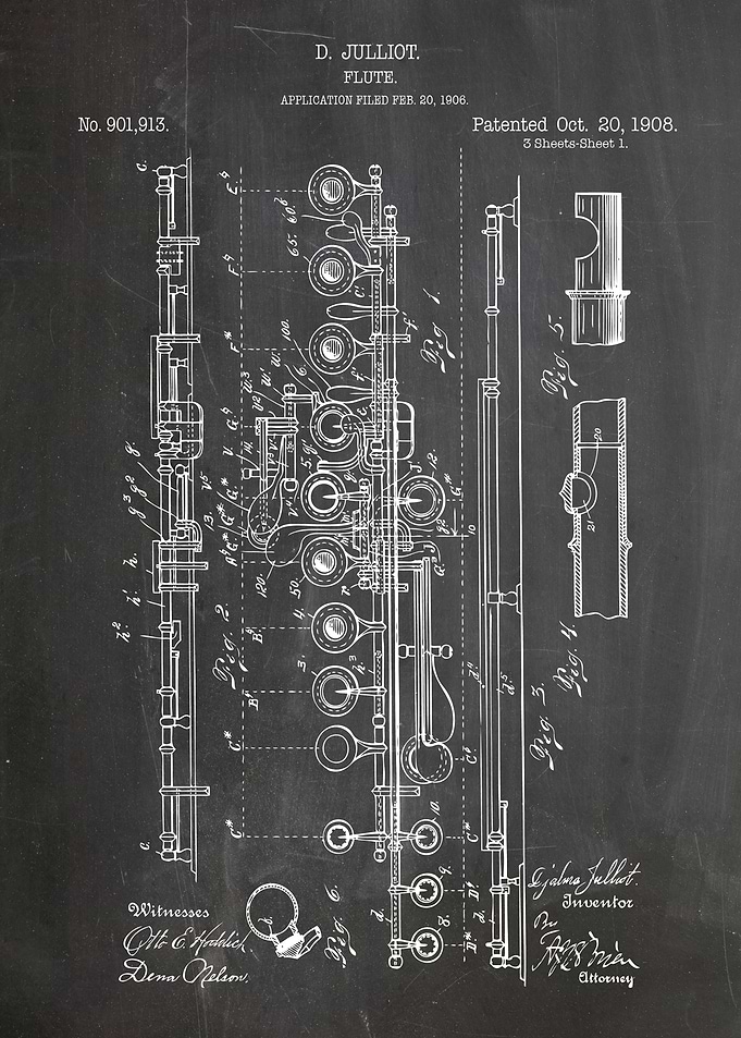 Flute patent 1908