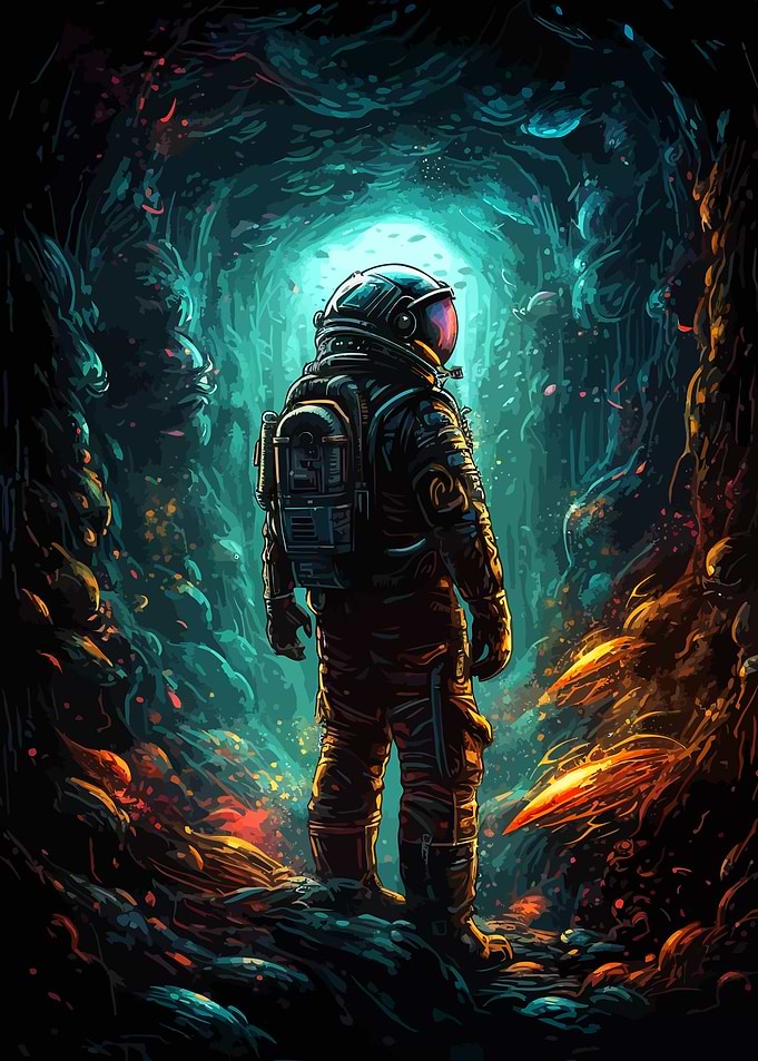 Unknown Depths Astronaut