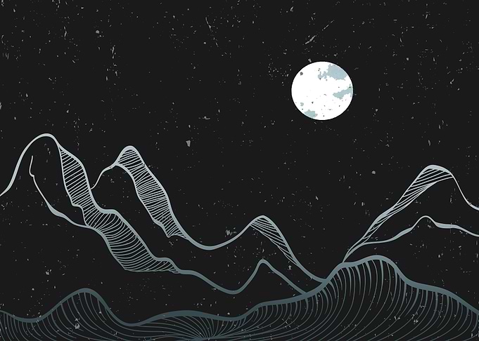 MOUNTAIN LINE ART