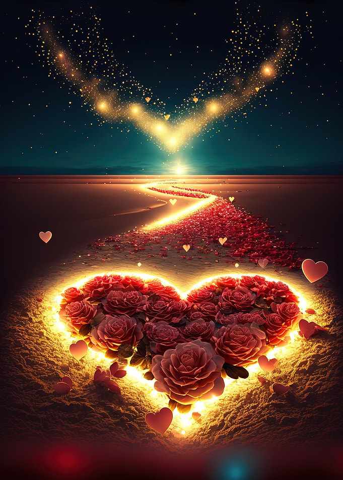 Heart on the beach