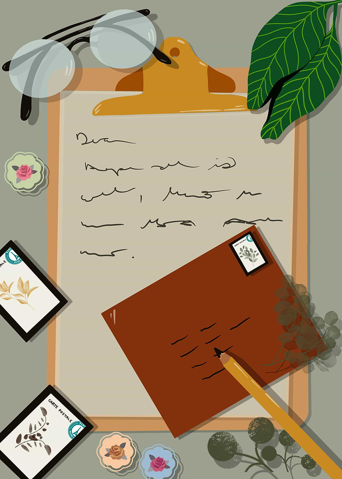 Letter Flat Illustration