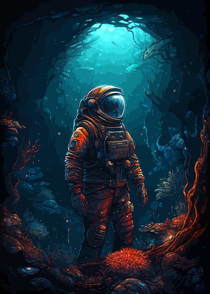 Sea Creature Astronaut