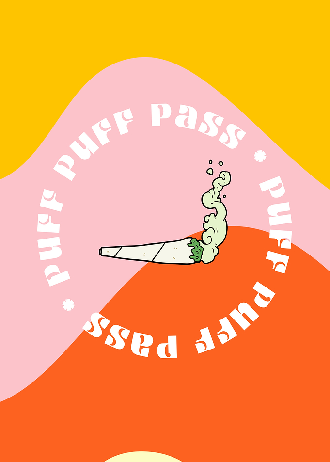 70s Hippie Puff Puff Pass
