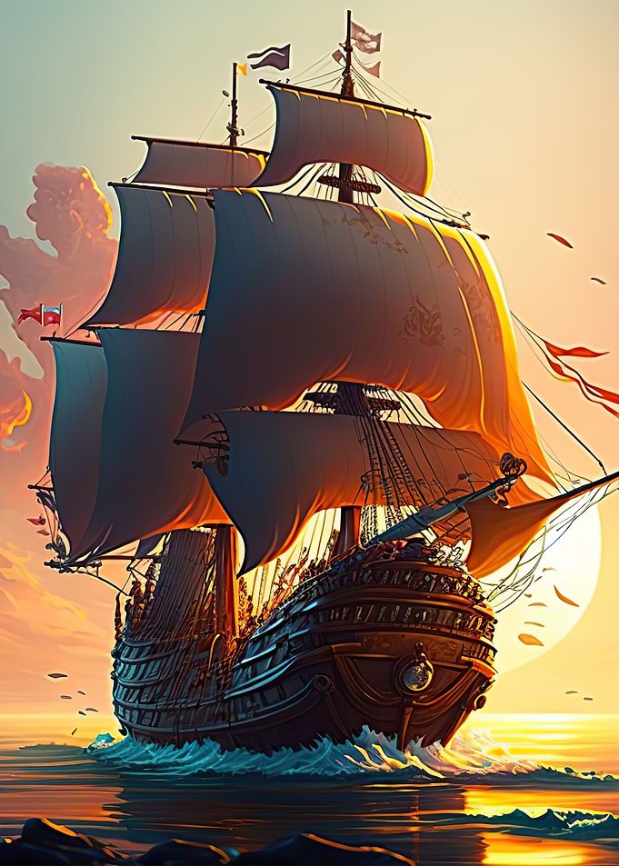 Sailboat landscape