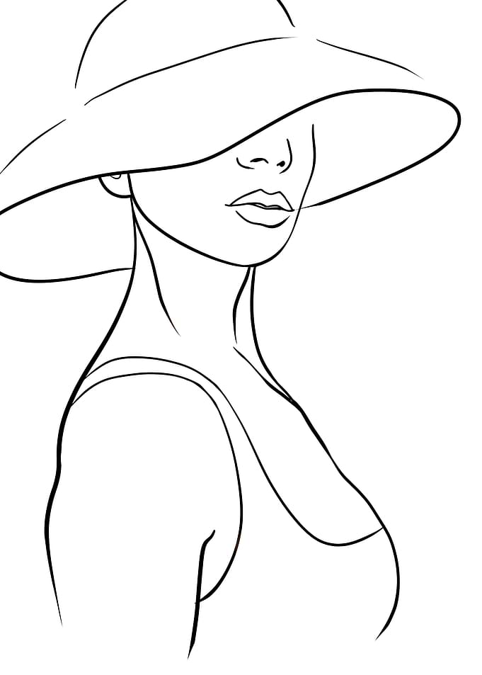 Woman in hat