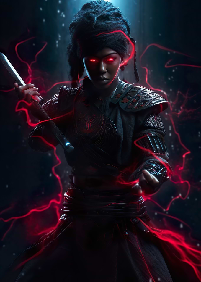 Japanese geisha samurai