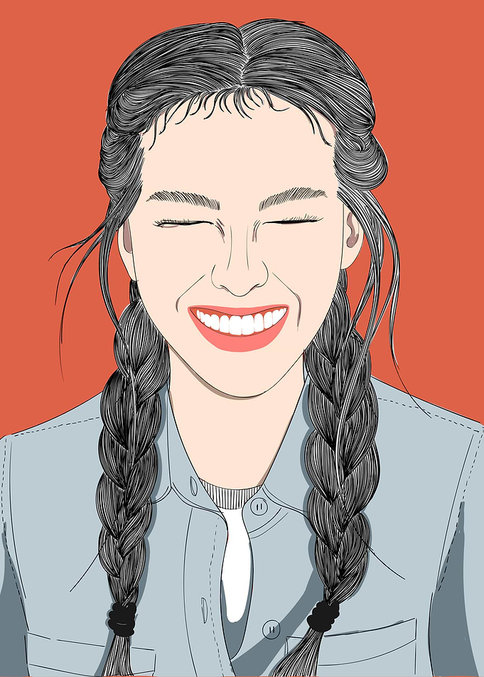 Bright Smiling Face Poster