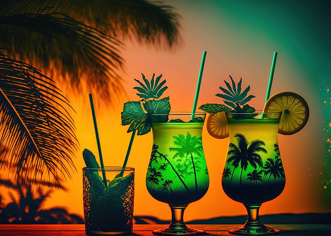 Cocktail Drink Neon