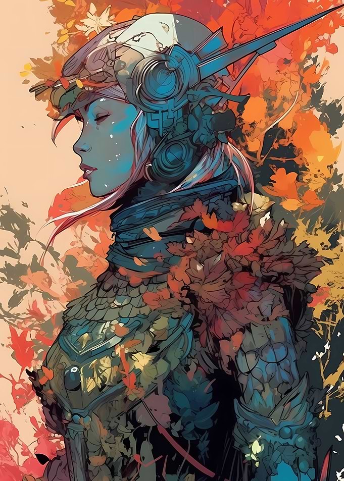 Girl with Helmet