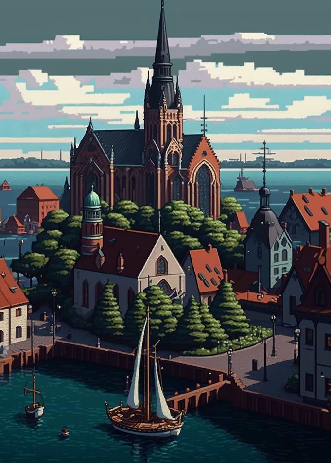 Akersberga 02 Pixel art