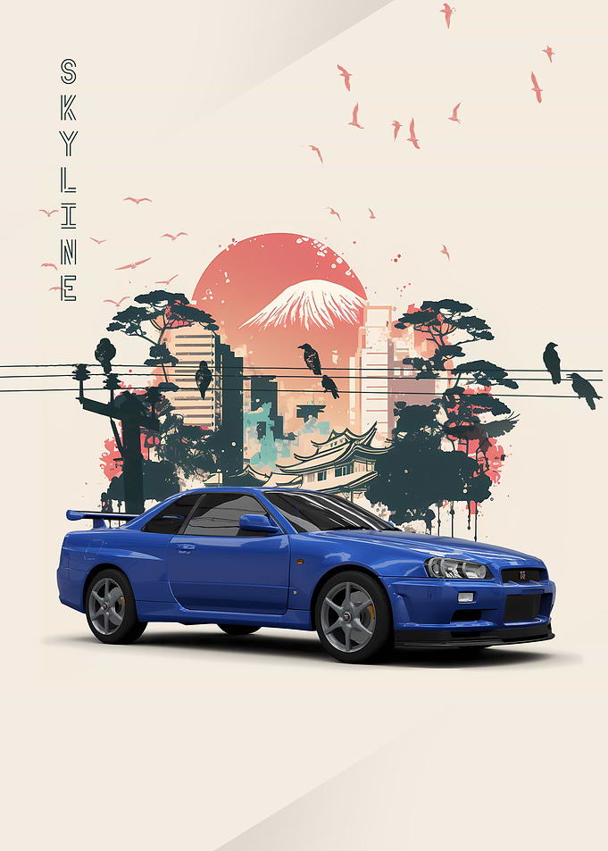 bleu skyline