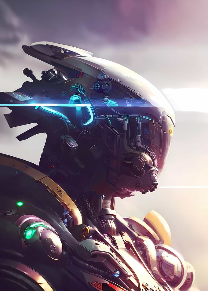 Metallic Titan Robot