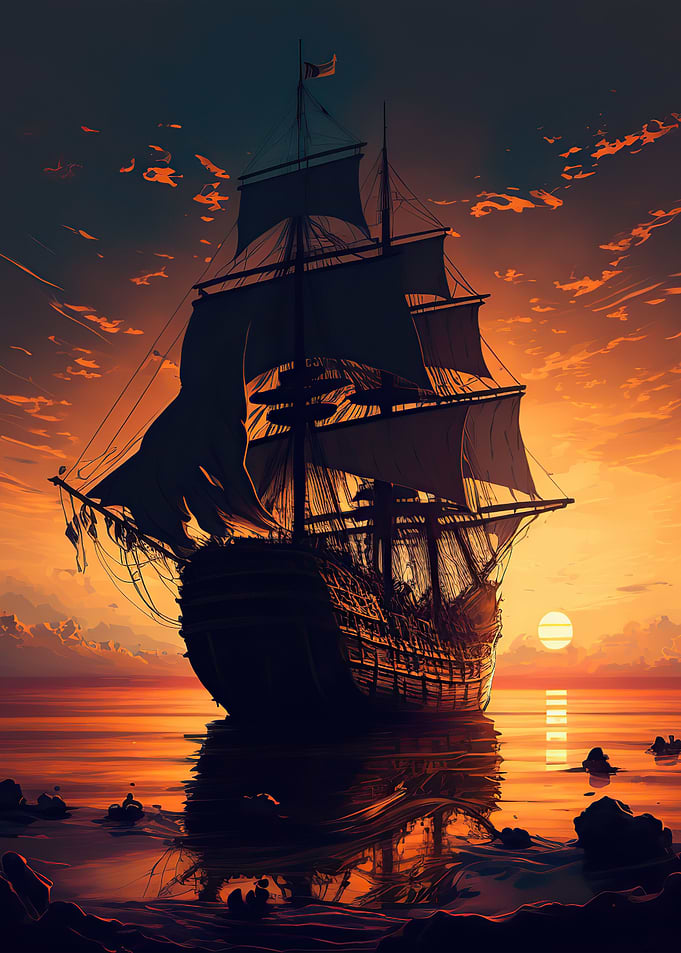 Sailboat landscape