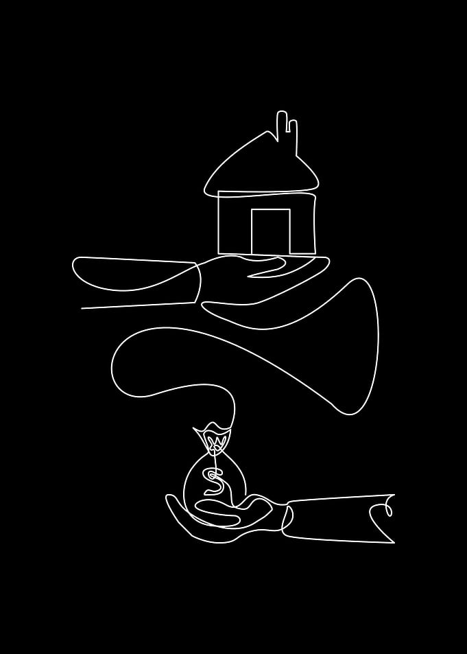One Line art Property