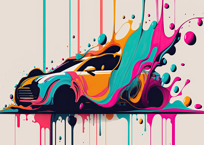 Racing Paint Drips