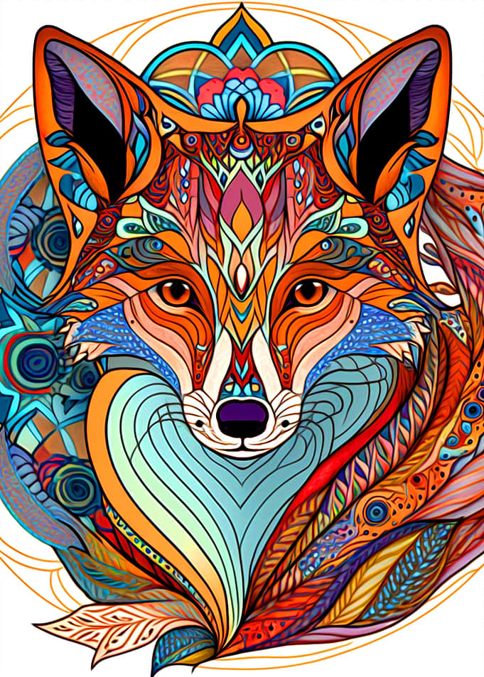 Colorful Fox