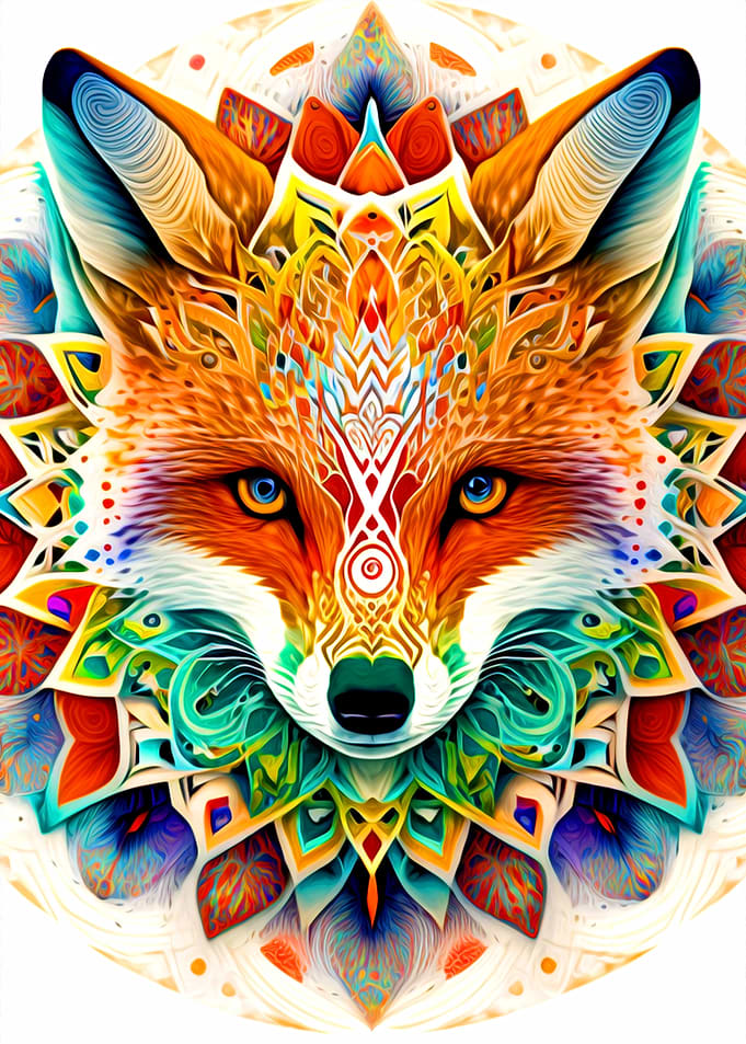 Colorful Fox