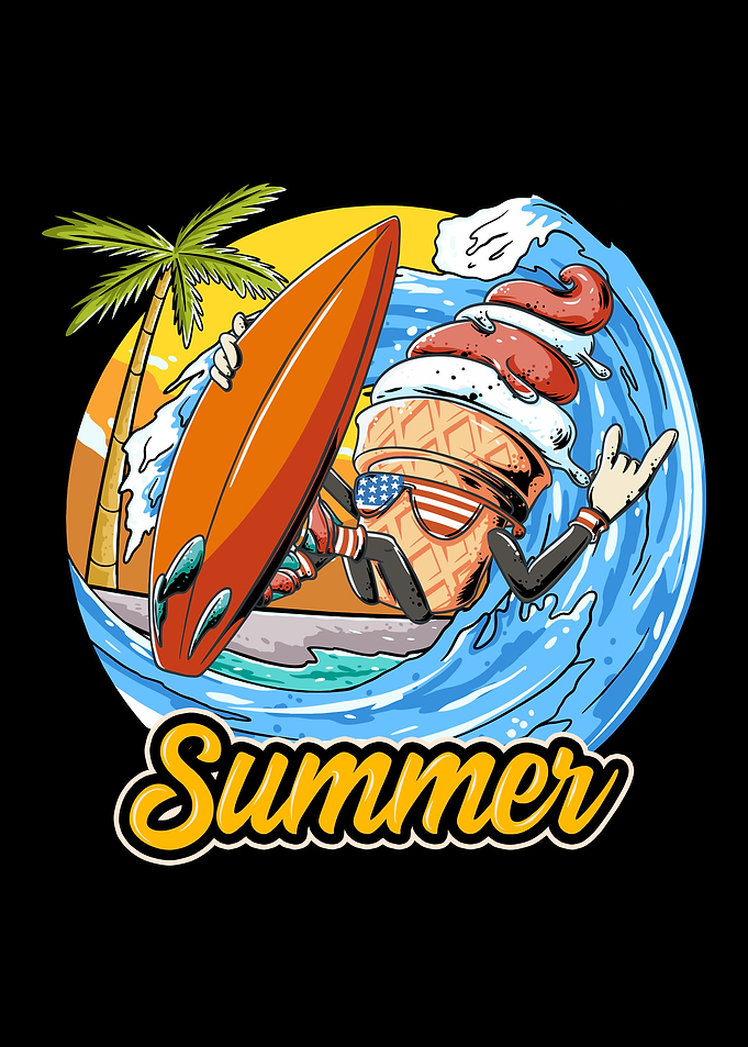 Ice cream surfing