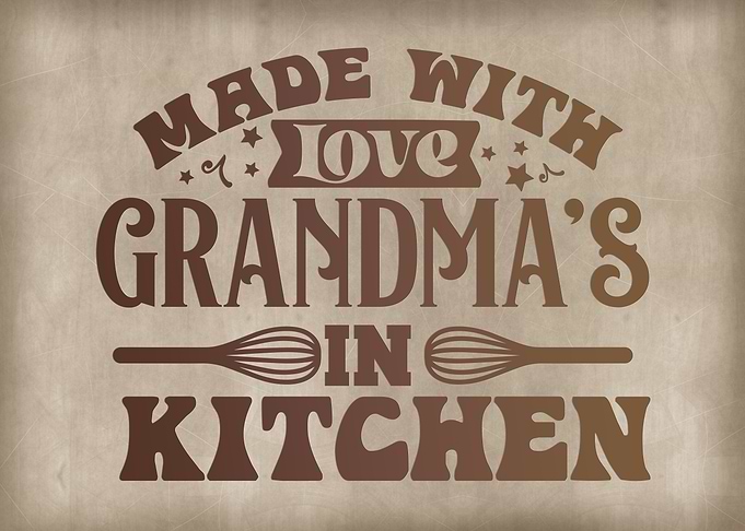 Grandma is in kitchen