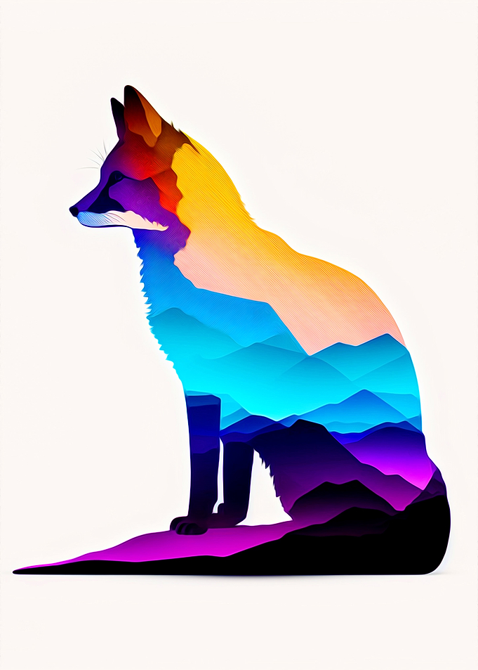 Colorful Fox
