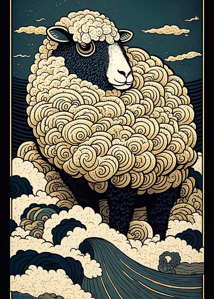 Sheep Ukiyo e Japan China