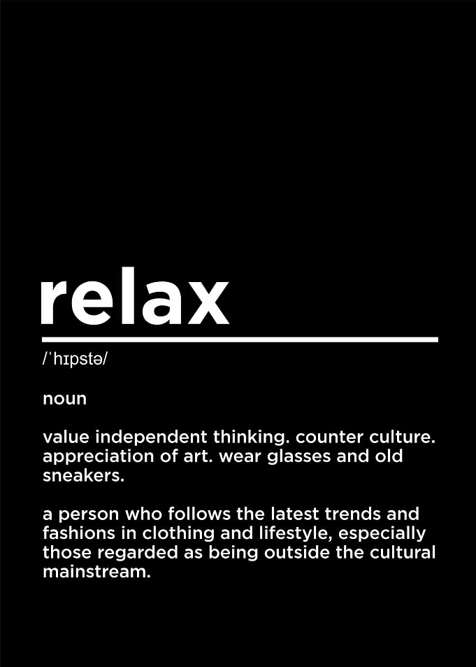 relax funny definition