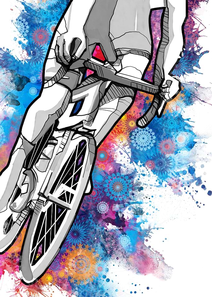 cycling silhouette 15