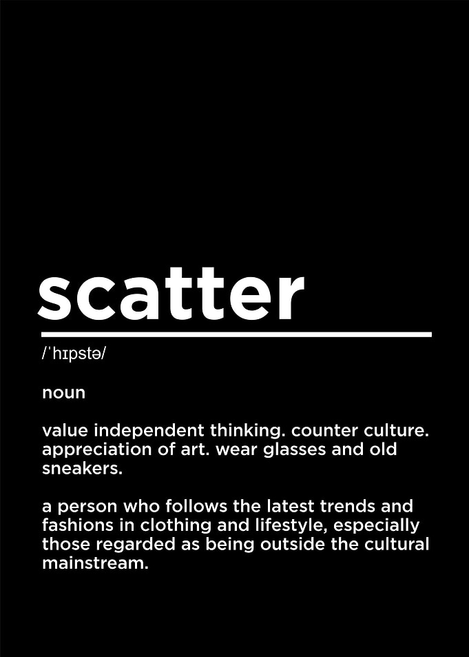 scatter funny definition