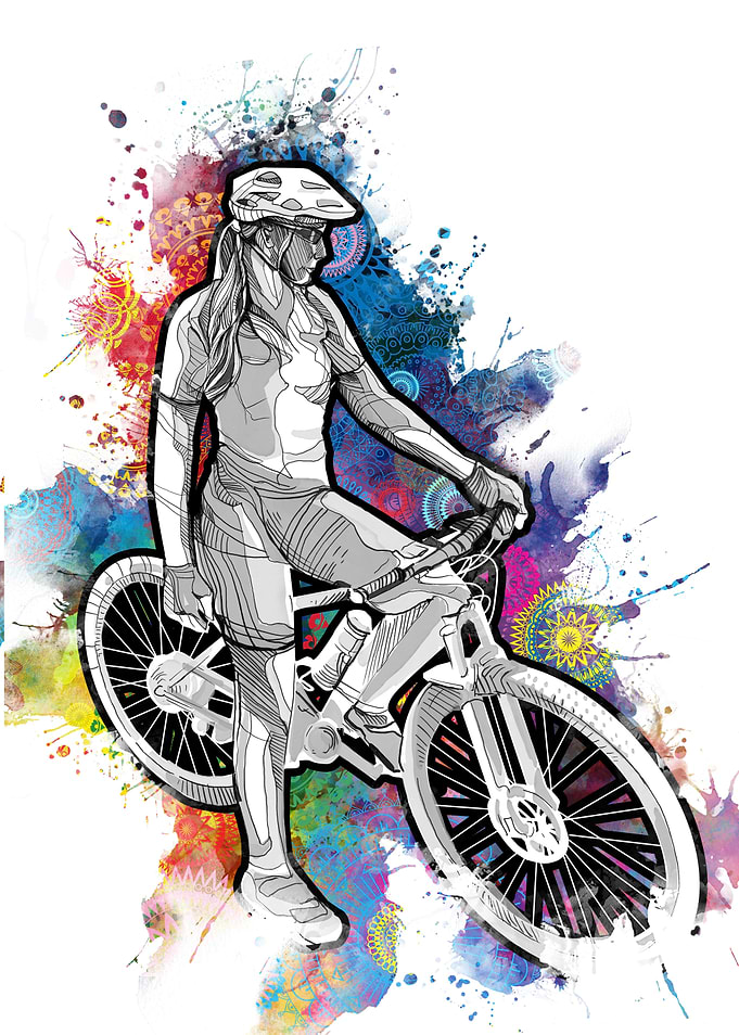 cycling silhouette 13