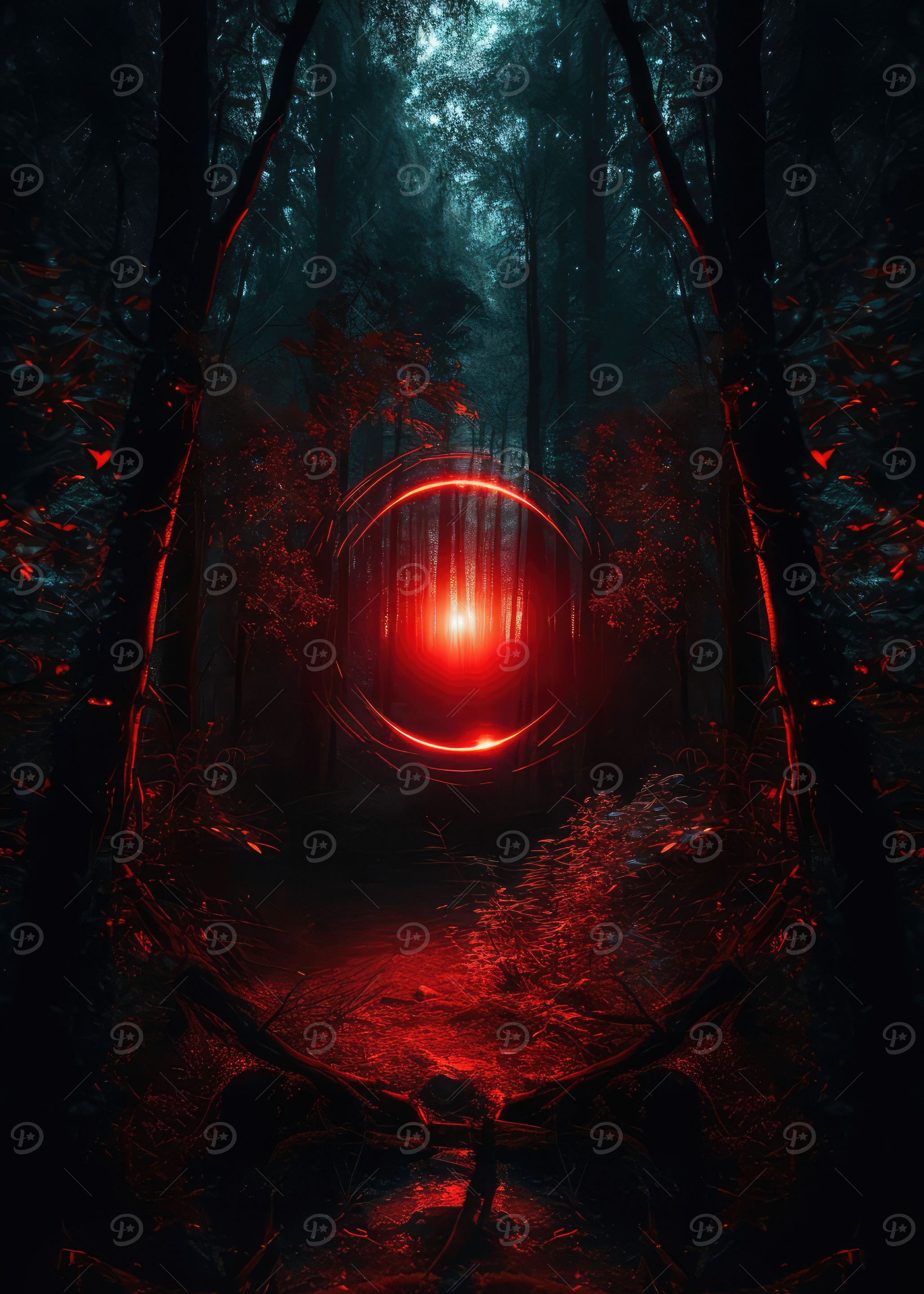 Red Circle Forest 1