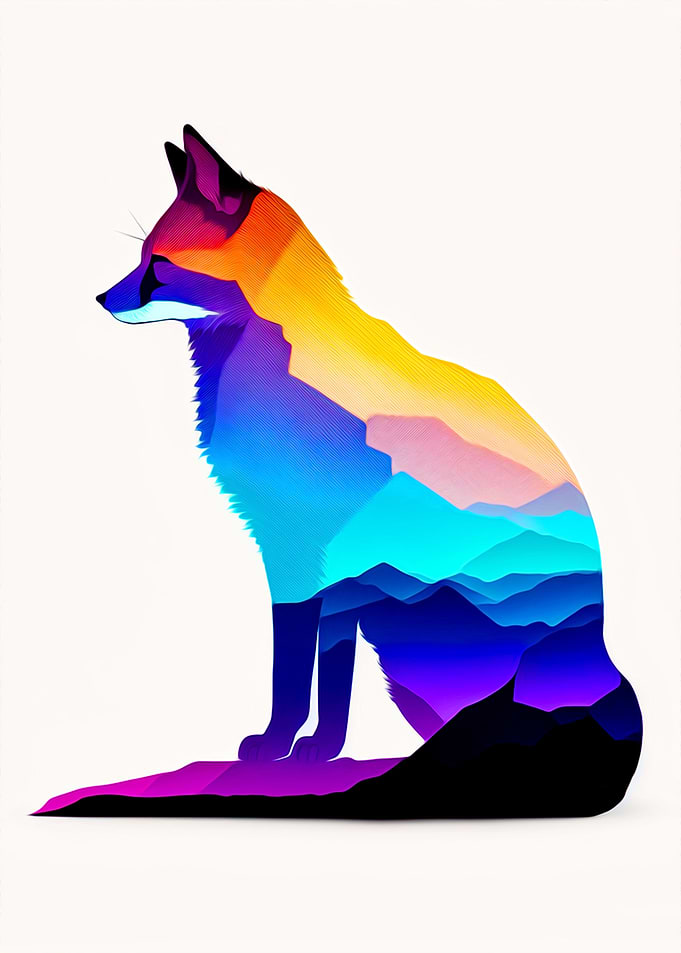 Colorful Fox