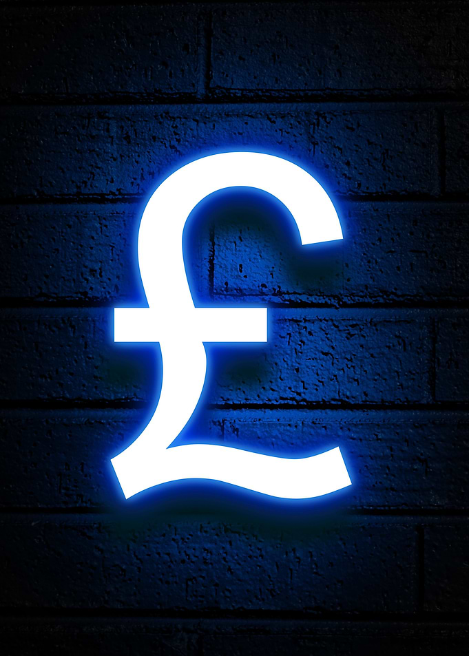 Pound sign neon