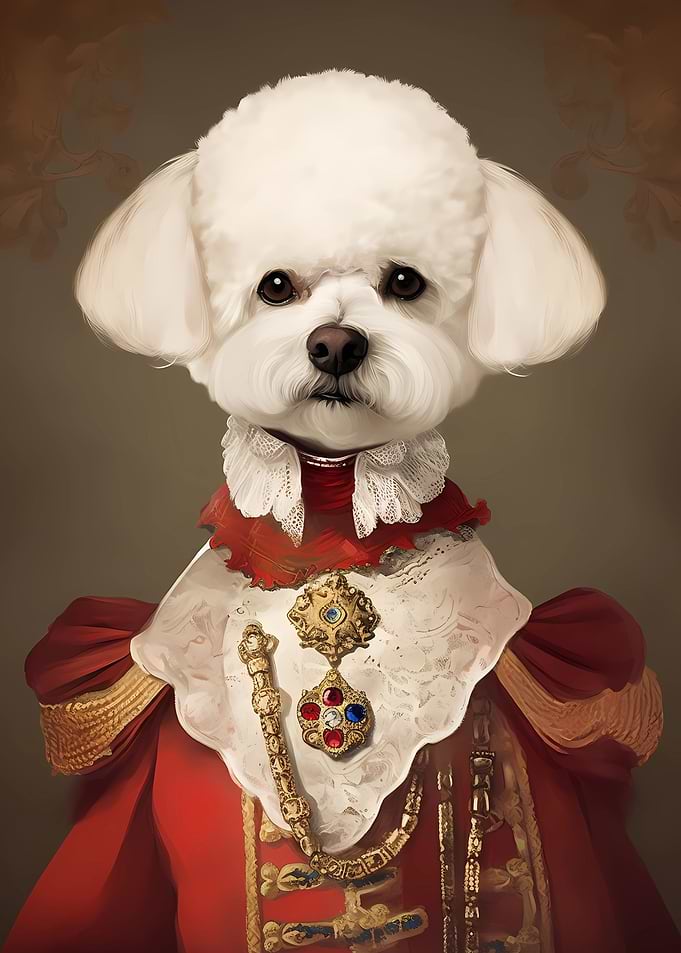Bichon Frise Dog Unnatural