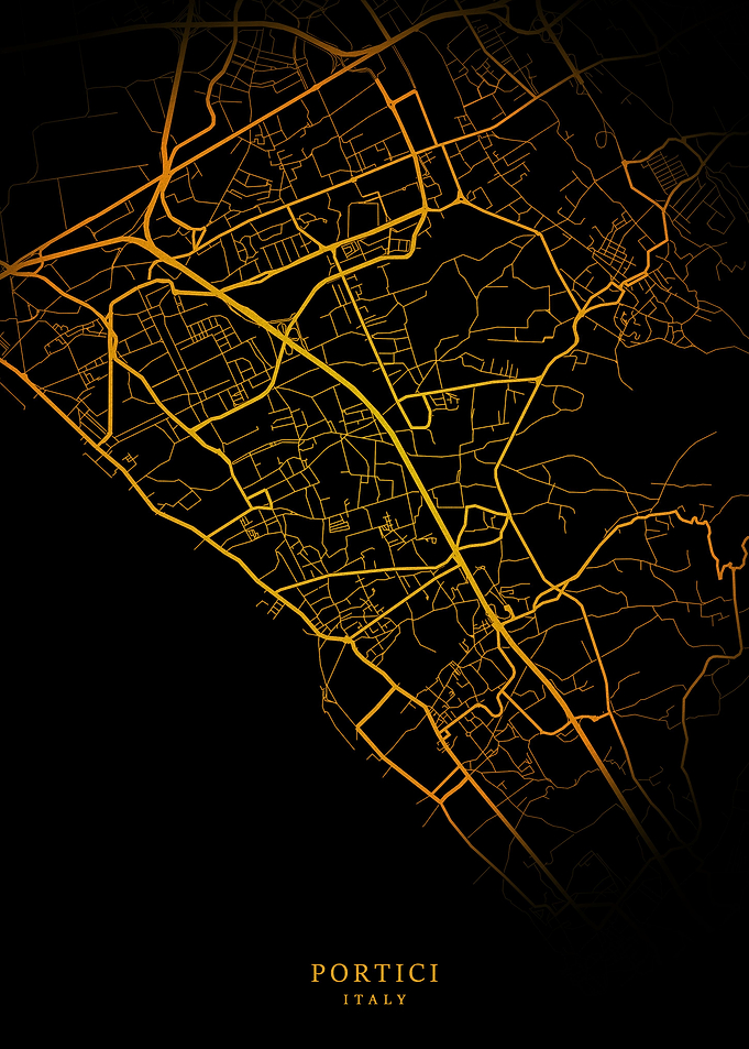 Portici City Map Gold