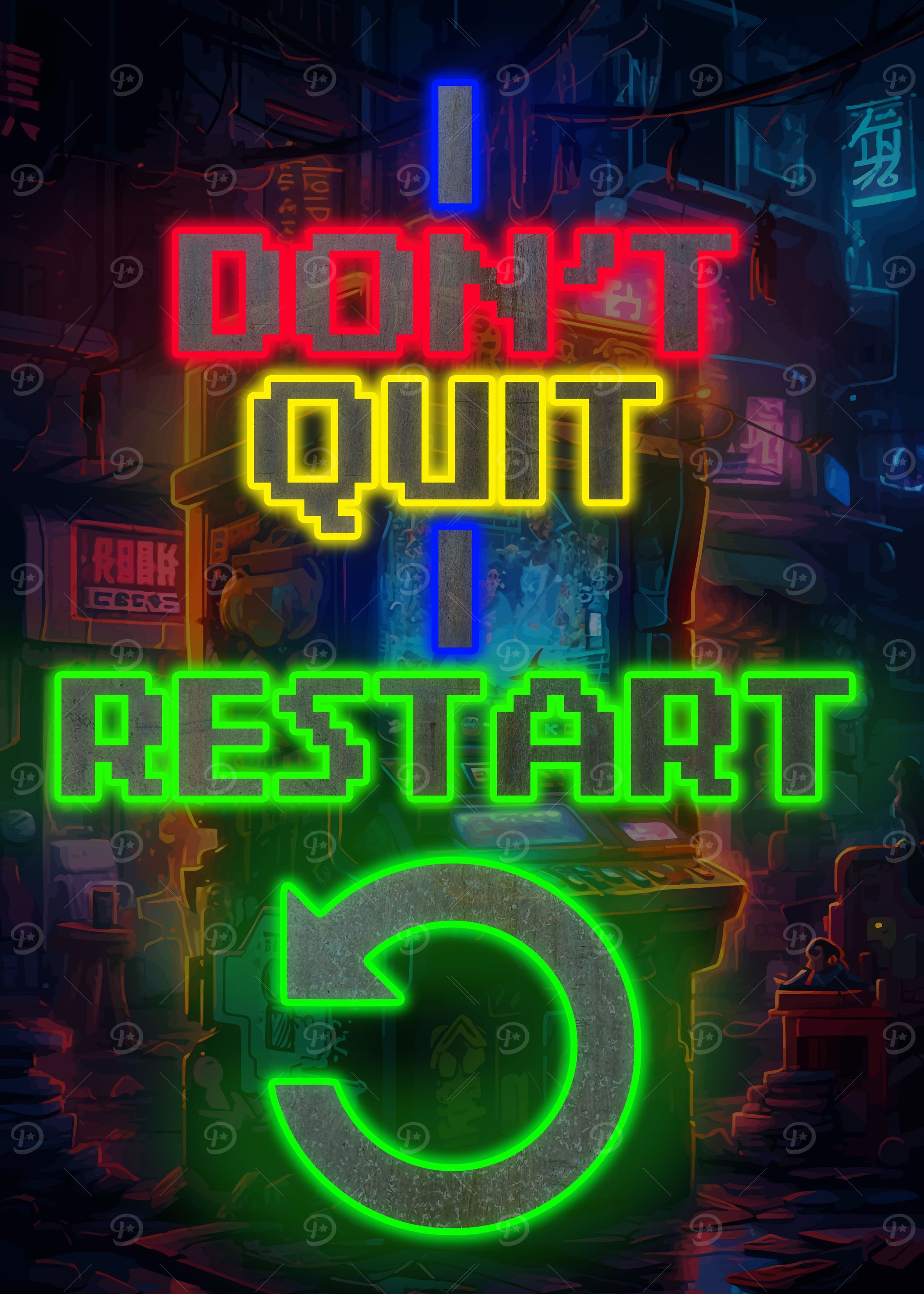 Gaming Gamer Poster Neon