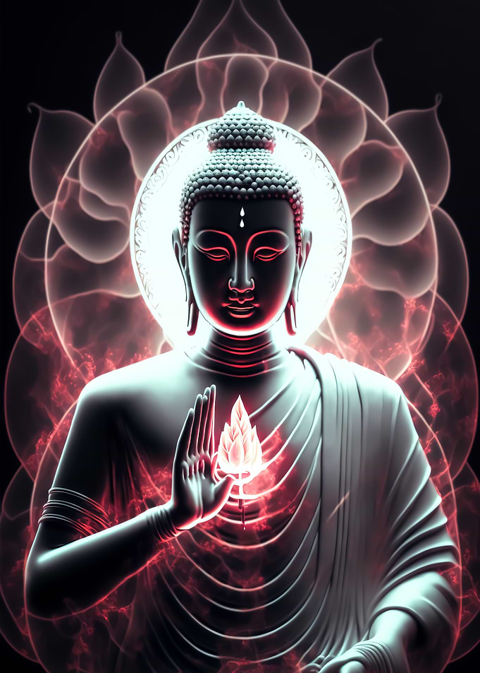 Buddha Beside Lotus