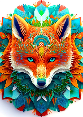 Colorful Fox