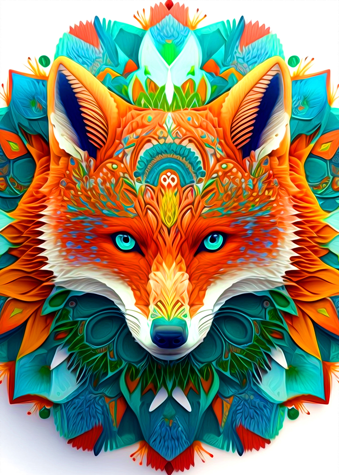 Colorful Fox