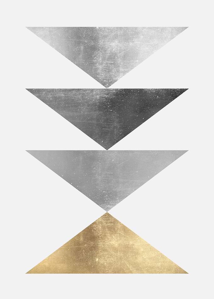 Metal and gold art C