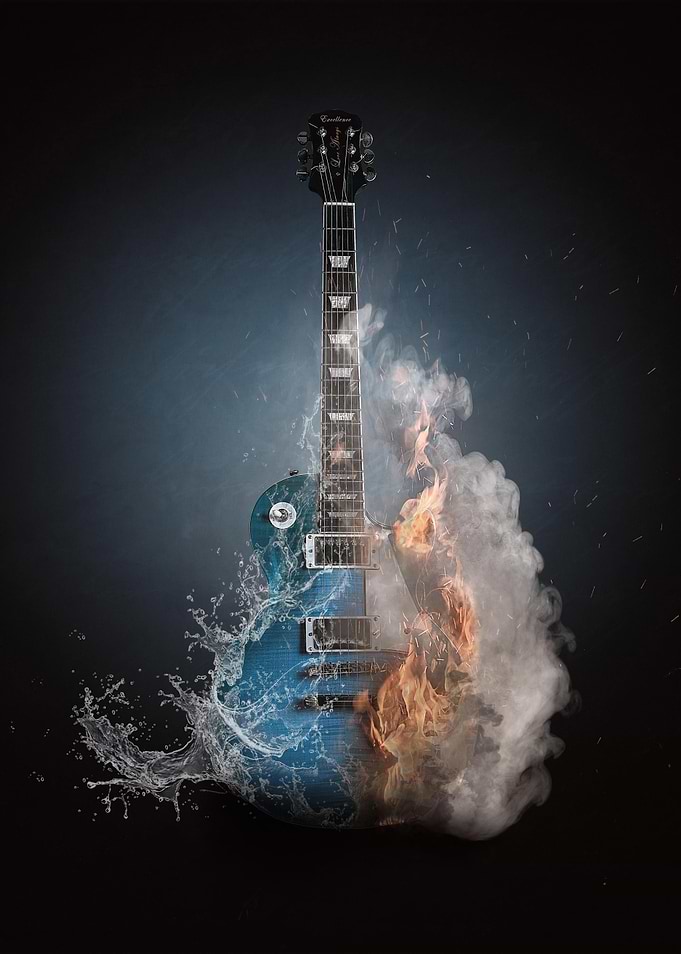 guitar water and fire