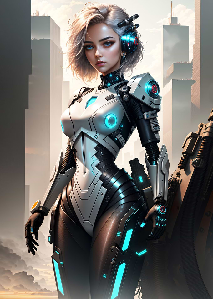 Metallic Beautiful Girl