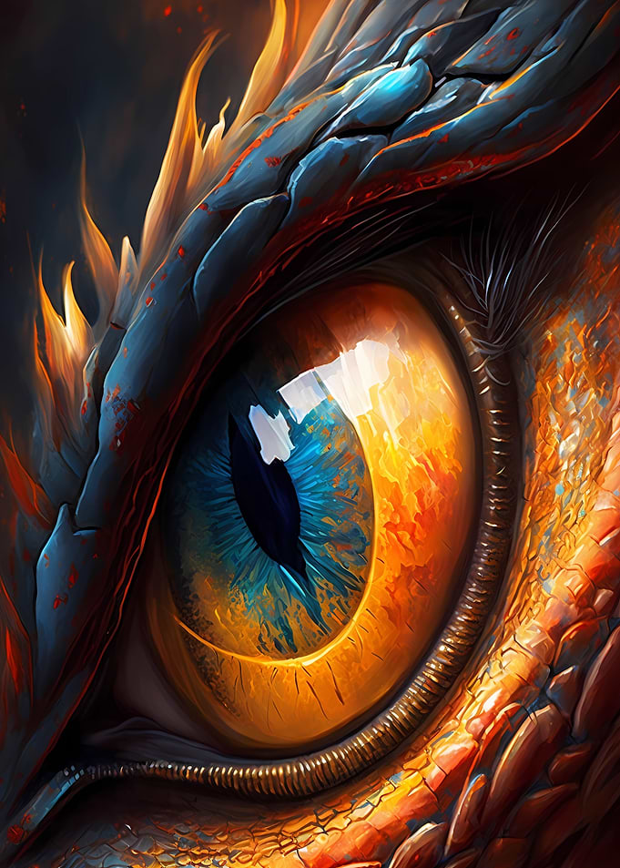 Dragon Eye Portrait