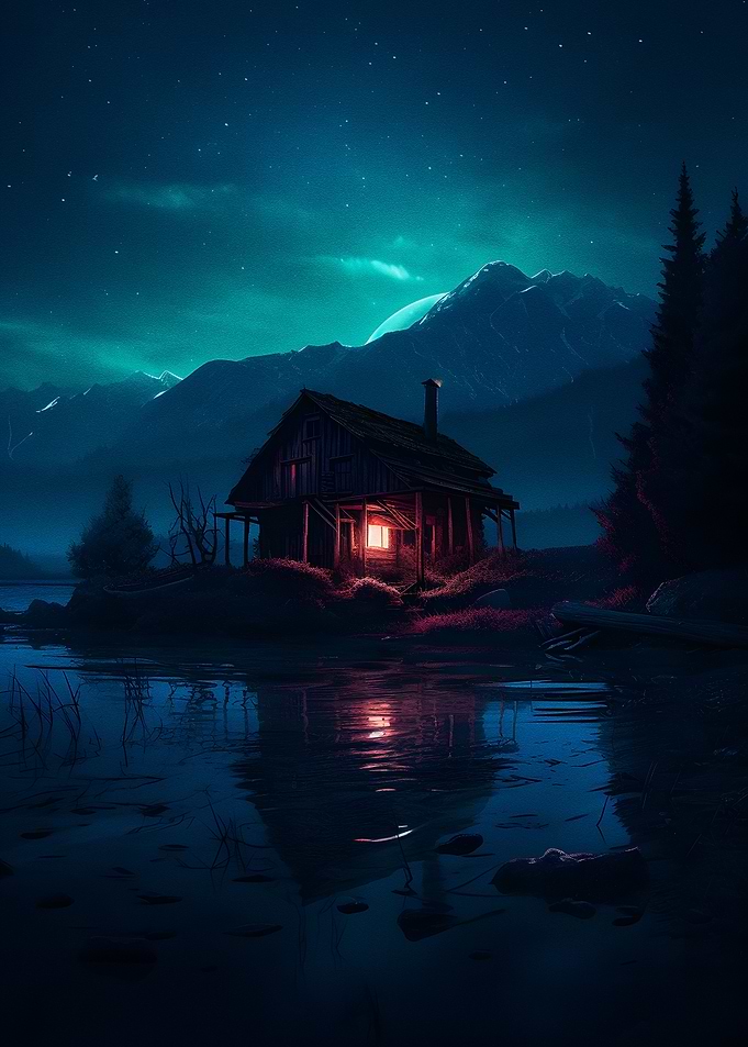Hut in The Night