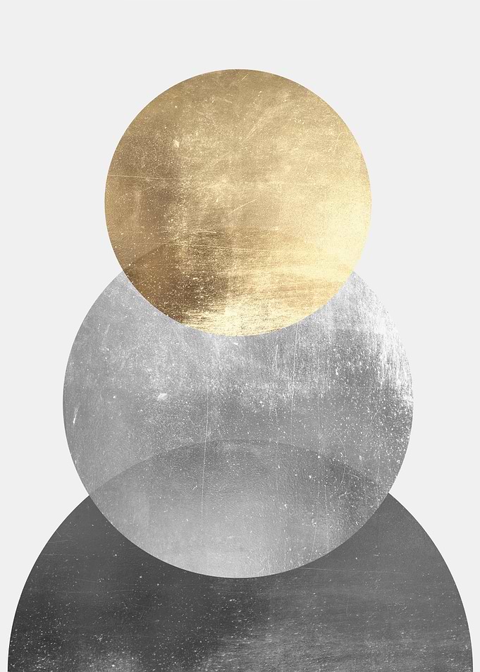 Metal and gold art E