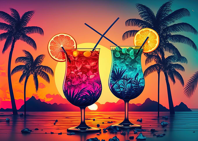 Cocktail Drink Neon
